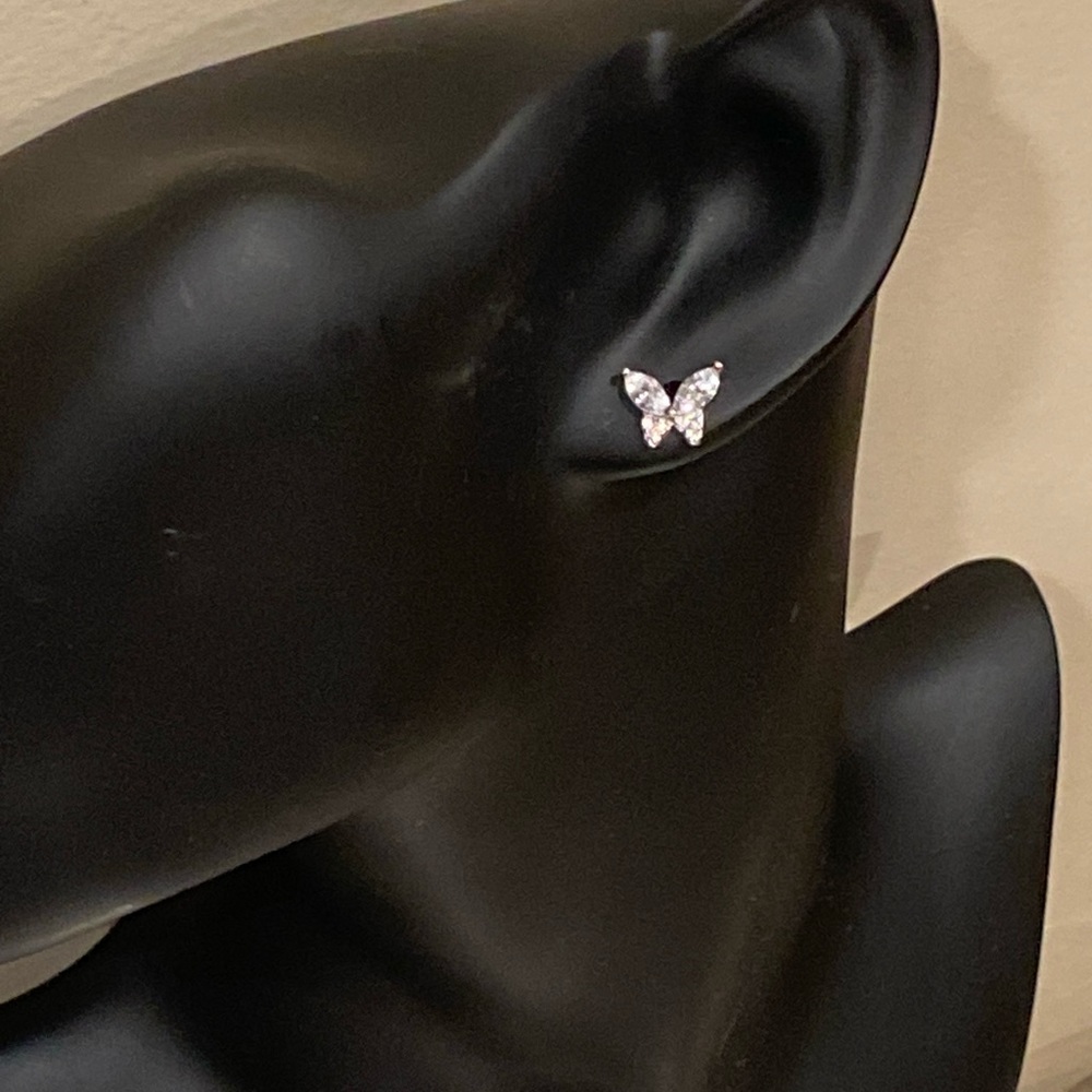 Giani Bernini Cubic Zirconia Butterfly Stud Sterling Silver Earrings